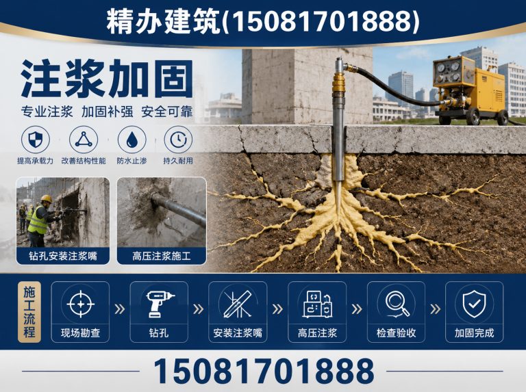 复兴区基础下沉注浆顶升展示图