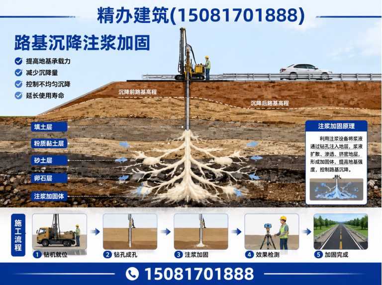 复兴区邯郸注浆施工展示图
